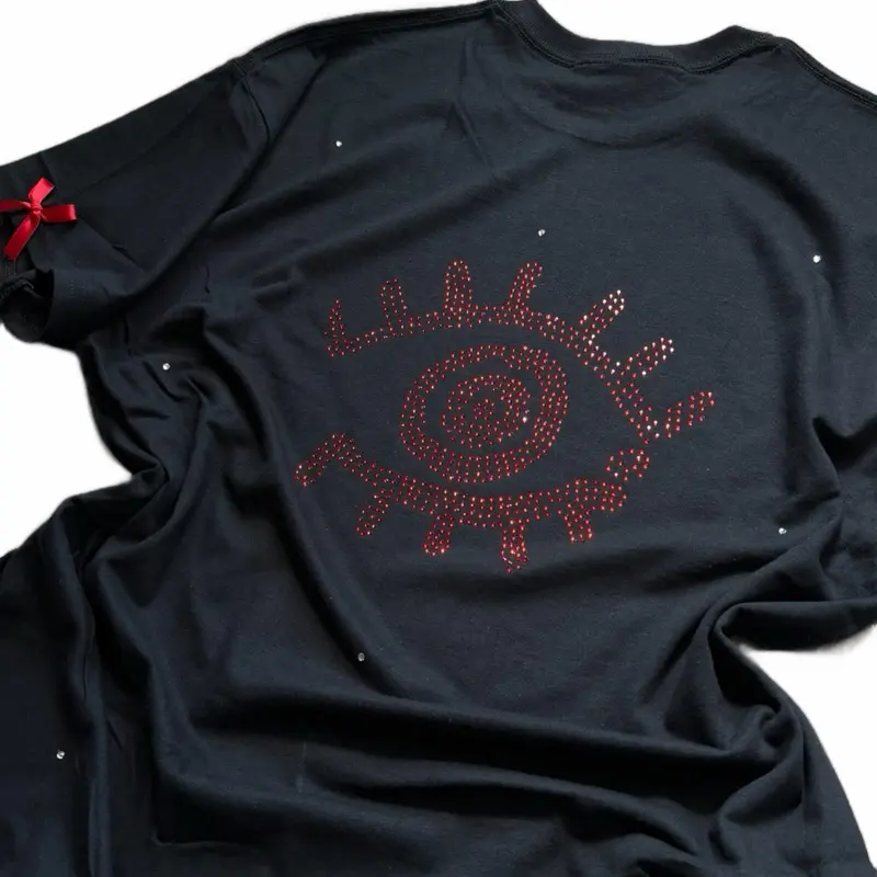 Fuerza Regida eye Rhinestone Tee Unisex