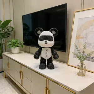 Random Color DIY Sticker Bear, 1 Count Glitter DIY Sticker Bear, Party Gift for Kids, Party Favors for Birthday, Wedding, Baby Shower