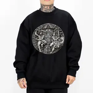 Aztec Warior Chicano Clothing, Mexican Clothes, Lowrider Clothes, Oversized Graphic Tee Medium Heavy Sweatshirt Hoodie for Men & Women