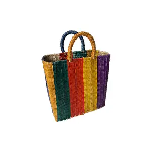 Colorful Seaweed Bag - Straw Straw Crossbody Bag High Beauty Photography Artifact