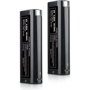 2 Packs 4800mAh 6V Replacement for Paslode Battery 404717 Ni-MH Compatible with Paslode 6V Battery PS604N B20544E BCPAS-404717 404400 900400 900420 900600 901000 902000 CF-325 IM200 F18