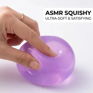 Squishy Stress Ball Fidget Toy Coconut Oil Soft Dough Non-Rebound ASMR Anxiety Relief Sensory Pinch Toy For Kids Adults