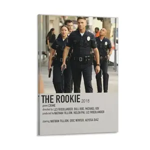 The Rookie(2018)TV Poster 5 Canvas Wall Art For Room Aesthetic And Decor Poster For Bedroom Living Room Office Decor