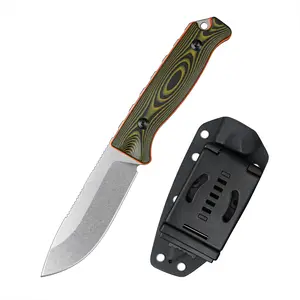 P15002 Hunting Fixed Blade Knife With Sheath Micarta Handle Knives for EDC Outdoor Camping Survival Tactical Fishing knife
