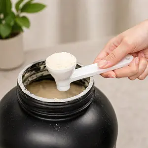 ScoopFlow 2-in-1 handy Gym Funnel Scoop - Portable, Mess-Free Transfer Tool for Protein Powder, Pre-Workout & Supplements, Leak-Proof Sliding Spoon for Fitness Shaker Bottles