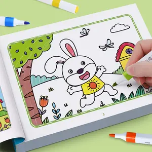 Kids Cartoon Coloring Books, Cute Animal Drawing Pad for Toddlers Painting & Early Learning Art Activity
