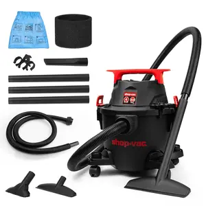 Shop-Vac 4 Gallon Wet Dry Vacuum, 4.5 Peak HP Portable Vacuum Cleaner for Garage, Workshop, Car Detailing & Home Cleaning