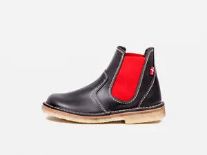 Roskilde Chelsea Boot - Slate/Red