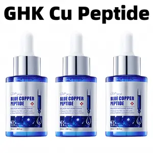 【BUY 1 GET 2 FREE】GHK-Cu Copper Peptide Serum with Hyaluronic Acid | Anti-Aging Facial Serum, Deep Moisturizing & Nourishing, Firming & Wrinkle Smoothing | Fragrance-Free | 30ml Daily Face Serum for All Skin Types | Men & Women, Cruelty-Free