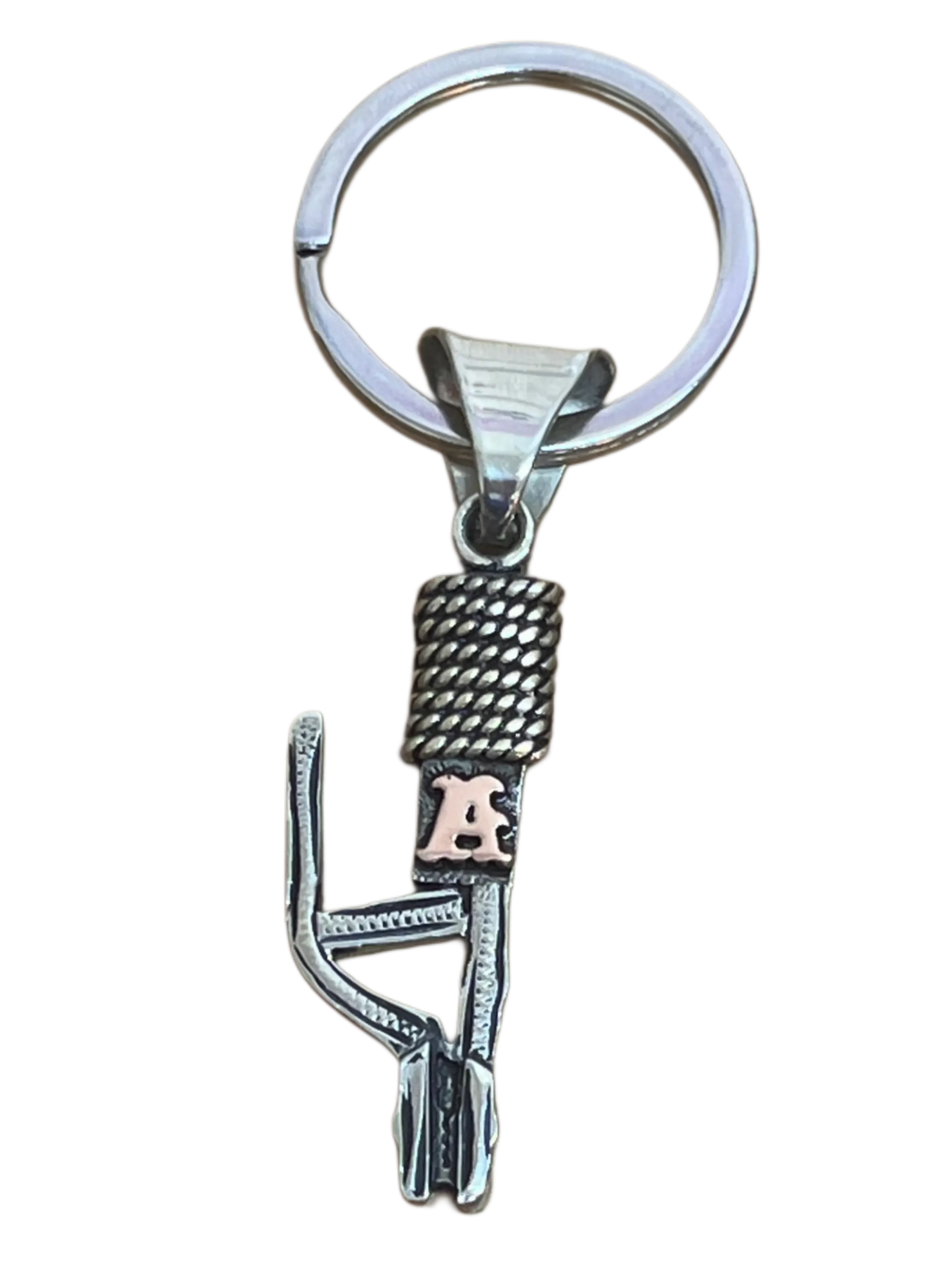 Soldering Stinger Welding Keychain – Custom Copper Initial (Solder Holder Tool)