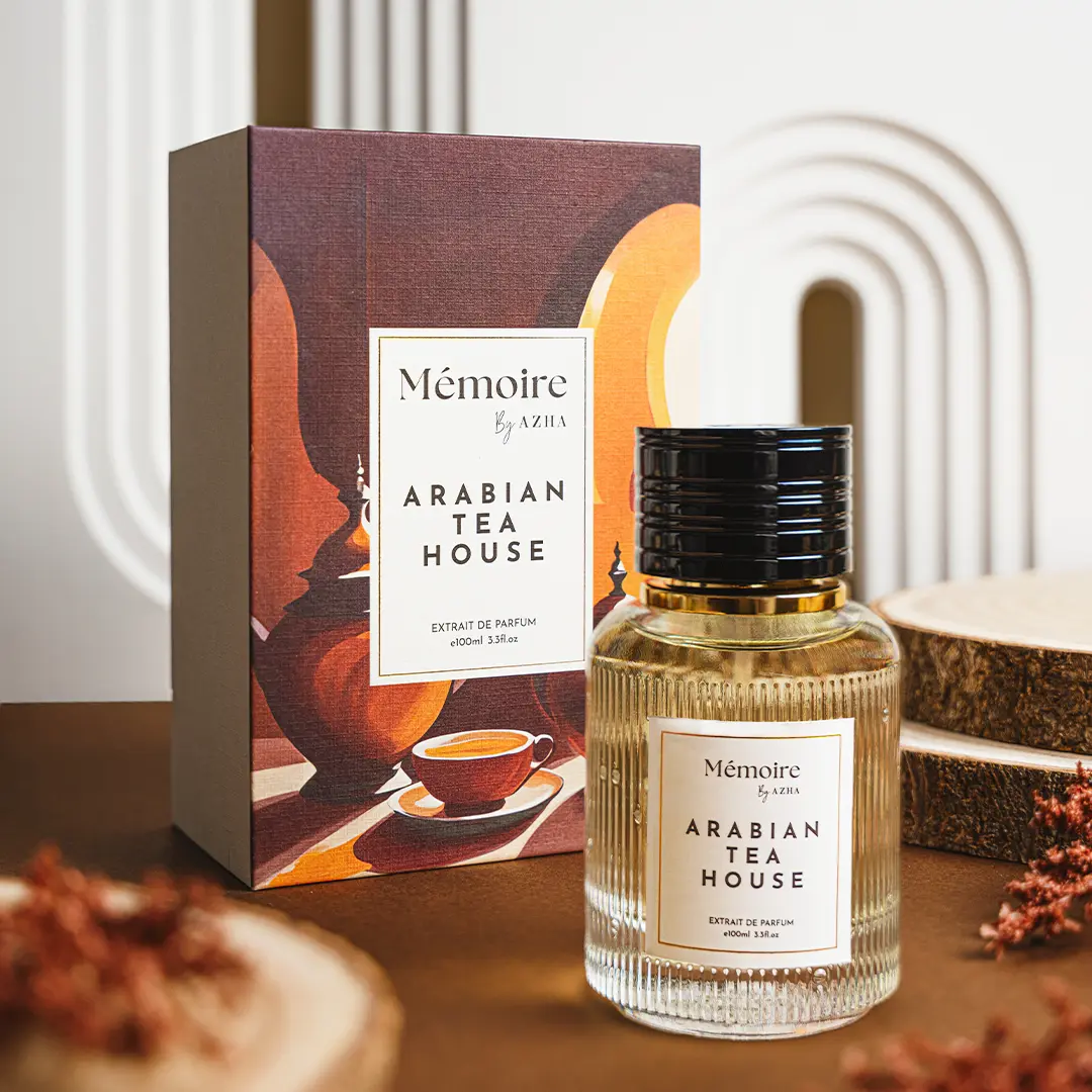Arabian Tea House | Extrait De Parfum | 100ml | Memoire collection by Azha perfume Captivating Scent