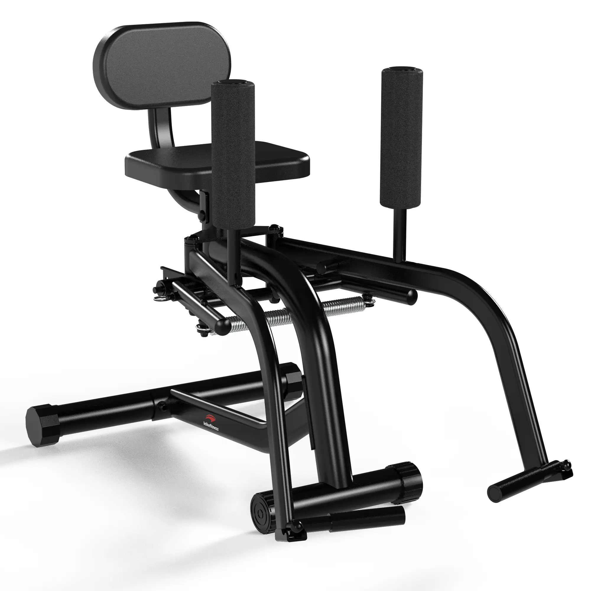 Home Gym Adjustable Hip Abductor Machine, Compact Strength Training Equipment with Steel Frame, Thigh Hip Strengtheners and Glute Builder, Home Fitness Equipment, Women, Glute Workouts, Rotating Pads, Quiet Operation, Adjustable Seat, Compact Design