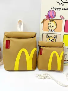New Creative Letter Print Backpack, Waterproof Shoulder Bag for College Students, Sporty Nylon Design, All-Season Use, Sports Backpacks