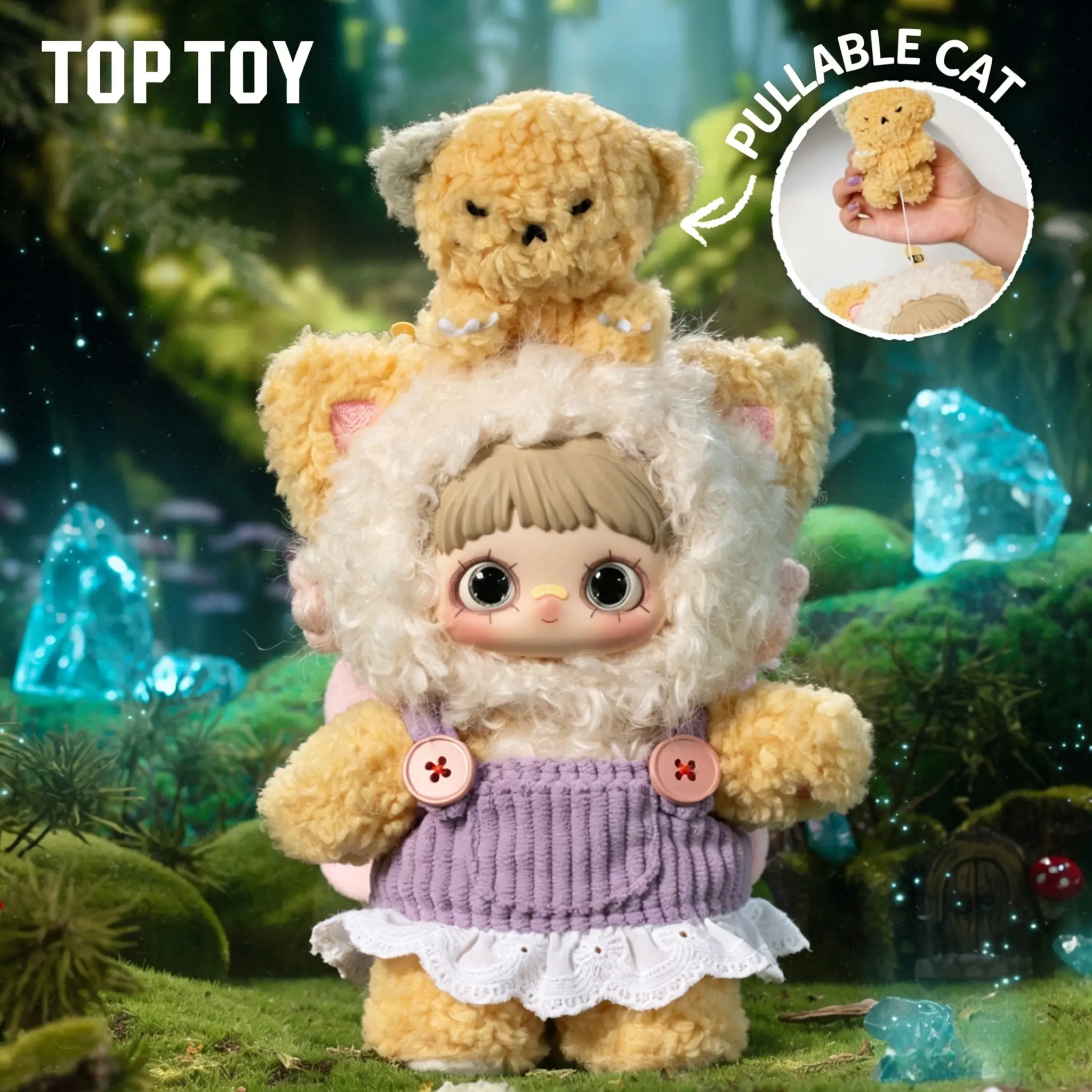 TOPTOY MayMei Symbiote Neverland Series Soft Plush Blind Box - Unisex Blind Bag with Surprise Inside, Cute Stuffed Figure, Desktop Ornament, Collectible, Ideal Birthday/Holiday Gift, Back-to-School Item tiktokshopbacktoschool