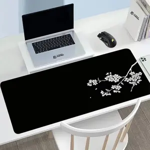 Sakura Design Mouse Pad Large Gaming Mouse Pad with Stitched Edges Non-Slip Rubber Base Washable for Office Gamers Mousepad