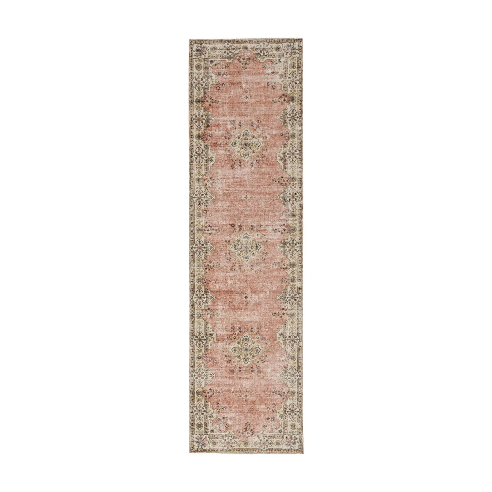 Linon Home Mac Washable 2'x8' Decorative Non Slip Runner Rug