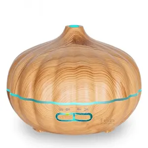 Zenvea 500ml Onion Shape Ultrasonic Aromatherapy Diffuser with Auto Shut-Off and LED Light For Home & Office
