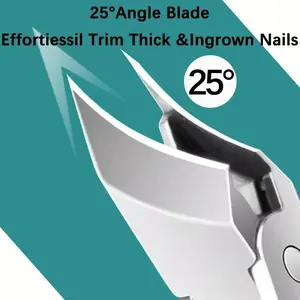 Heavy Duty Toenail Clipper for Thick Nails – Wide Jaw, Ultra Sharp, Ingrown Toenail Tool for Seniors