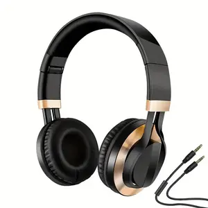 Foldable Wired Headphones with Built-In Microphone, Compatible with Mobile Phones/laptops/music/call/meeting, Perfect Gift for Friends, High Quality Headphones