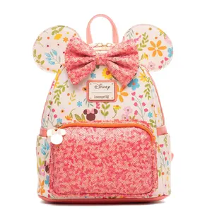 Loungefly Disney Minnie Mouse Springtime Sequins Mini Backpack - 707 Street Exclusive
