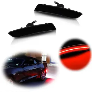 2pcs Smoked Rear Side Marker Indicator Red lamps LED Lights For Chevrolet Camaro 2016 2017 2018 2019 2020 2021 2022 2023, Replace OEM  # 23126885