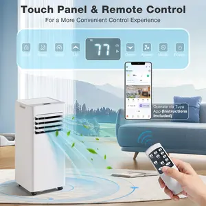 AOXUN 10000 BTU Portable Air Conditioner - 4-in-1 Unit with Cooling, Dehumidifier, Quiet Sleep Mode, 24H Timer, Remote Control, Complete Window Kit - Portable AC Units for Rooms, Home