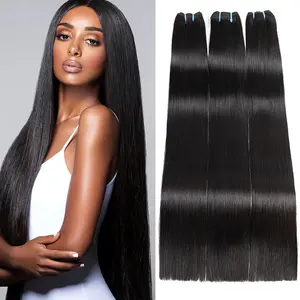 Super Double Drawn 100% Premium Raw Human Hair Bundles Straight Hair Extension Raw Vietnamese Hair Bundles Straight Virgin Human Hair Extension