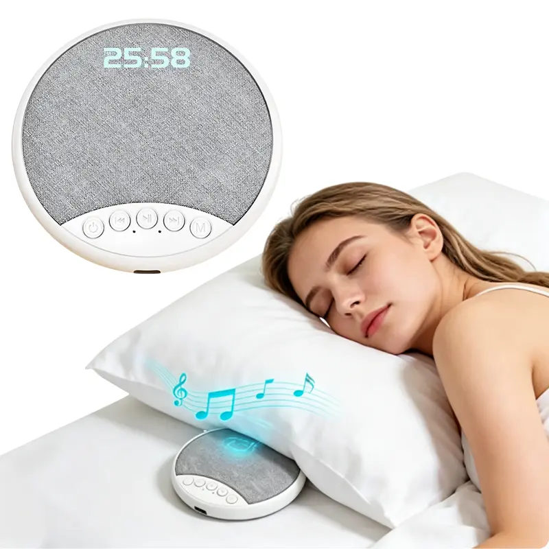 Under Pillow Sleep Speaker, Bluetooth 5.4 Wireless White Noise Machine, Portable Ultra-Thin Personal Rechargeable Audio Optimized for Side Sleepers, Timer & Memory Function, Father's Day Gift