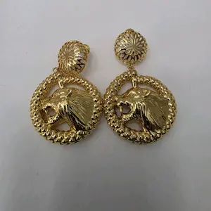 #402. 18K Gold Plated Drop Earring  Unique  High quality  Water Resistant  Hypoallergenic  Nickel Free, light weight,  Every day, Party, Gift idea.