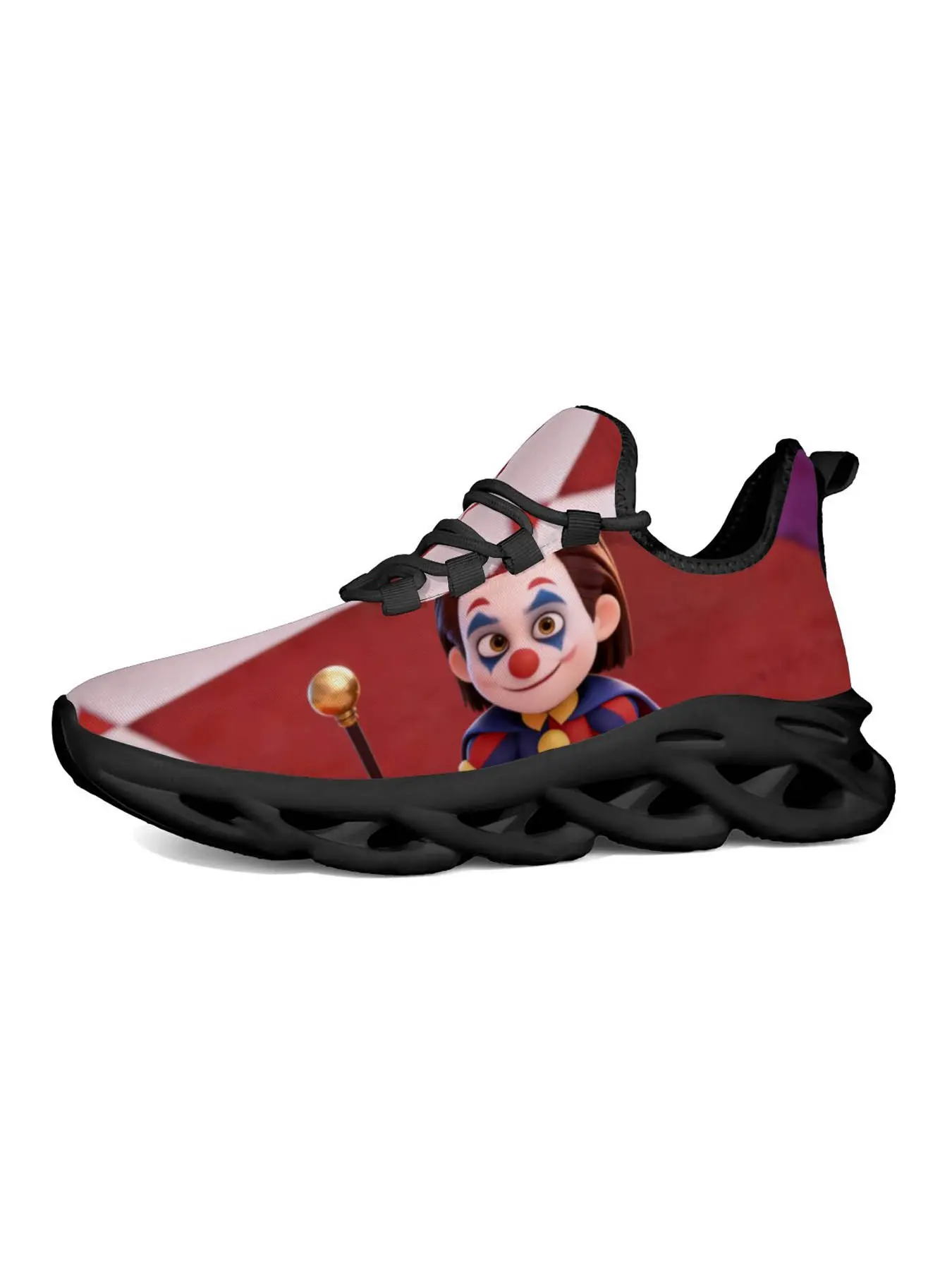 Exclusive Recommendation Cartoon Clown Pattern Men's Casual Shoes, Unique Print Fashion, Classic Graffiti Style, Comfortable Breathable Sole