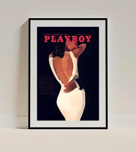 [Sale off up to 50%] [No frame, Free Ship] Playboy Magazine Cover Digital Print | Vintage 1967 Retro Wall Art | Vintage Poster | Retro Decor Luxury Art | Playboy Wall Art