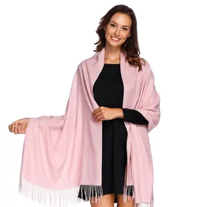 Elegant Pashmina Shawl Wrap for Women, Soft Lightweight Winter Scarf, Perfect for Travel, Weddings & Everyday Wear