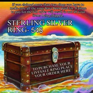STERLING SILVER RINGS- 40$ (LIVE CLAIM)