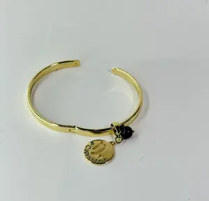 Capricornio Onix Bracelet Gold-Plated Unisex Symbol of Strength and Determination for Capricornio Sign Hardworking Spirit Spiritual Stability Powerful Accessory Ambition