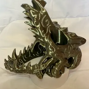3d printed dragon skull dice tower