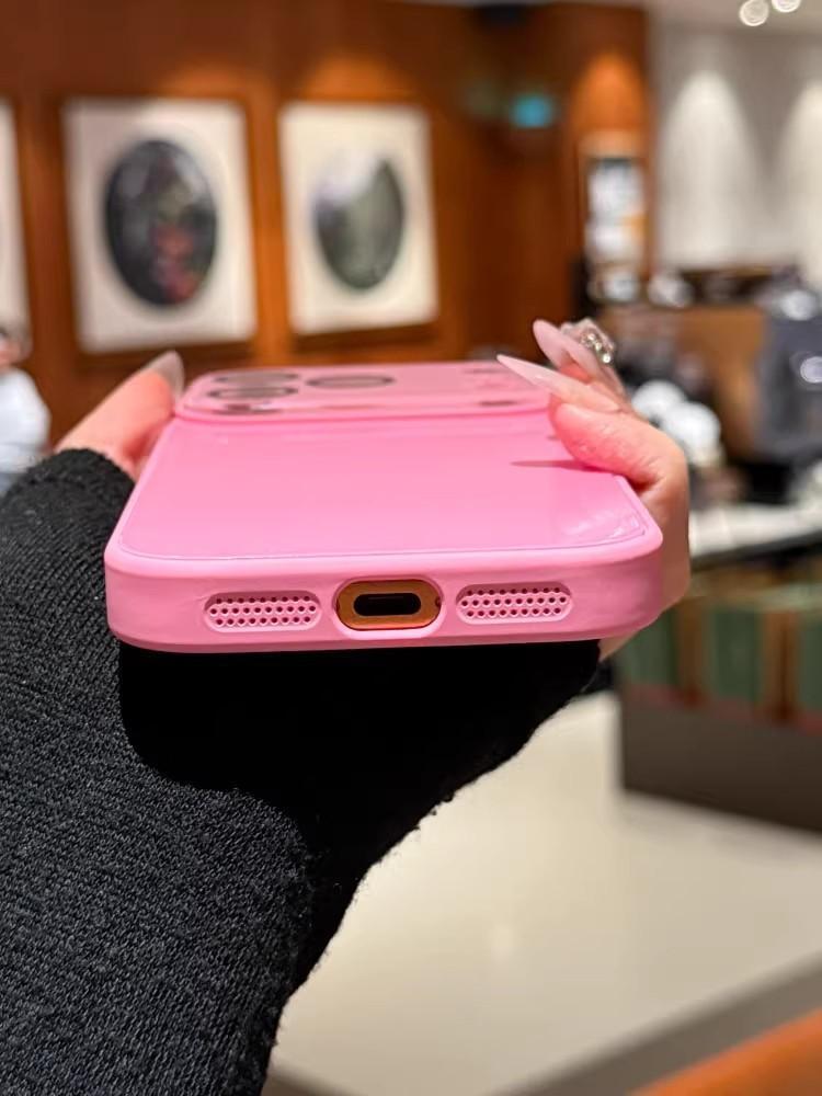 Fresh Candy Color Series – Skin-Feel Crystal Clear Case for iPhone 17/16/15/14/13 Air/Pro/Pro Max, 16/15/14 Plus – Soft TPU Bumper + Hard PC Back – Full Lens Coverage – Cute Minimalist Pink & White