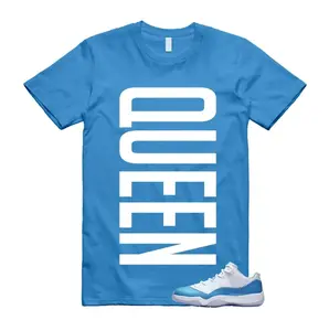 University Blue 11 Sneaker Match Tee, Blue White Low Top Outfit Shirt, White Blue 11 Shirt, Casual Streetwear Graphic T-Shirt, Everyday Cotton Unisex Tee