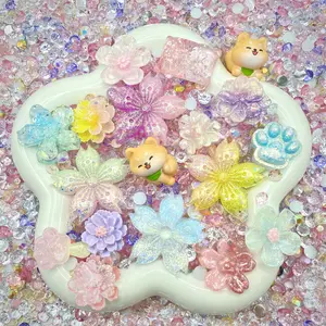 Bloom Bloom Paws - Rose Rose Bouquet - 20-30mm Resin Cabochon Mix for DIY Deco Crafts Whipped Cream Glue, Resin Art, Frame & Mirror Decoration