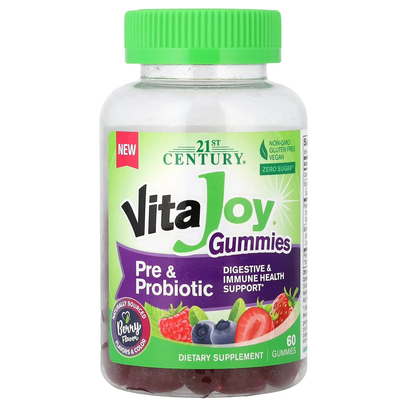 21st Century VitaJoy® Pre & Probiotic Gummies, Berry, 60 Gummies
