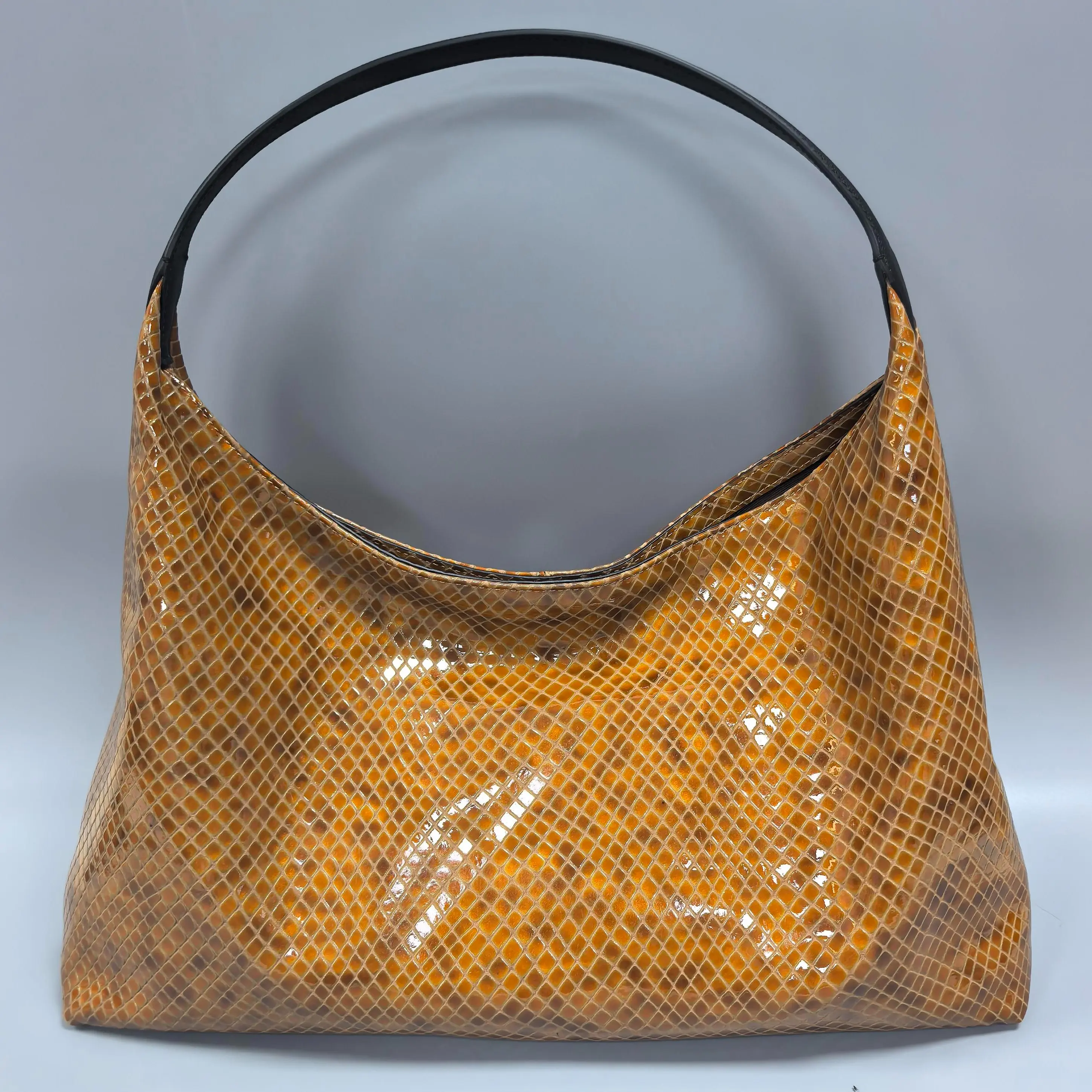 [Summer Picks] Kystra Sunshift Genuine Leather Women's Tote Bag - Dual-Color Glow, Full-Exterior, Soft Suede Lining, Lightweight Thin-Layer, Oversized Capacity