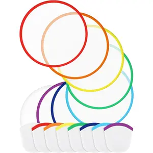 Foldable Flying Disc Fans Set Beach Flying Disc for Party Wedding Gift Outdoor Activity Halloween Christmas New Year