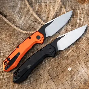 The Ultimate EDC Knife: Vorsprung 4300 with Razor-Sharp 2.95" Blade &Ergonomic Grip. Designed For  Camping,Hiking,Daily Tasks high-quality folding lightweight tiny pocket knife stainless steel blade hunting essential tool black aluminum handle