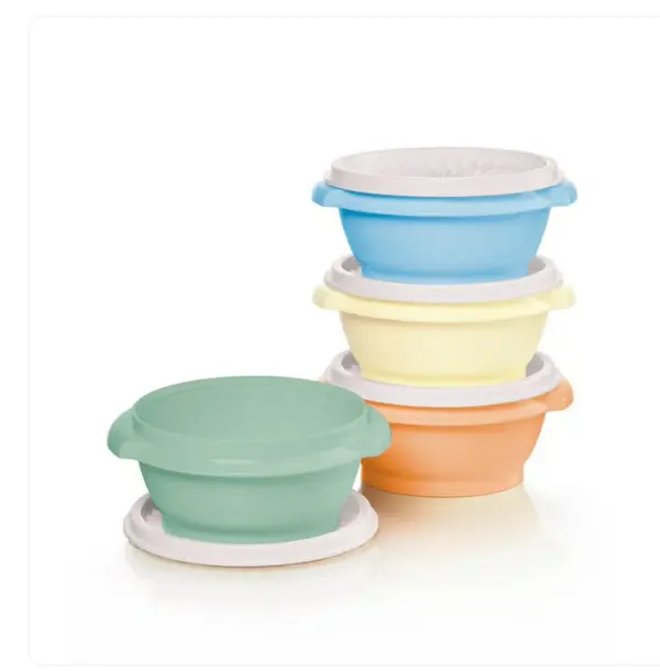 Tupperware 1.5-Cup Sturdy Servalier Food Storage Bowls with Handles - Serving Tableware Set for Kitchen Use, Food Storage Bowl