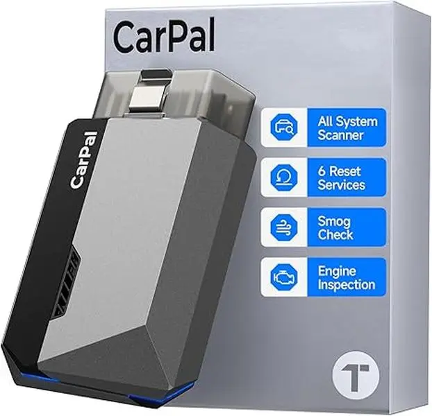TOPDON CarPal OBD2 All System Scanner, Bluetooth Automotive Diagnostic Tool for iOS & Android, 6 Reset Services, Smog Check, Vehicle Health Check, Performance Test, Repair Guide, Daily Car Maintenance, Auto-Renew At $29.99/Yr, Manufacturer Warrenty