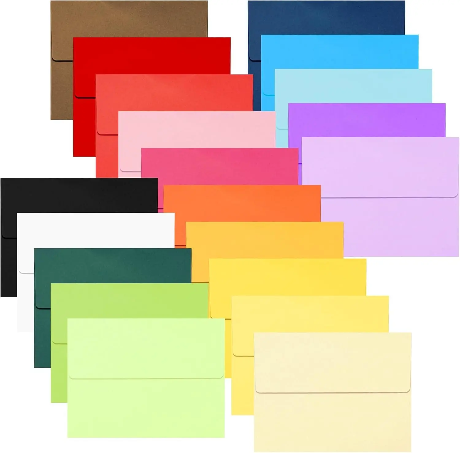200 Pcs A2 Invitation Envelopes Self Seal A2 Greeting Cards for Wedding, Party Invitations, Greeting Cards, Announcements, Photos(4.37 x 5.75 Inches, 20 Colors)