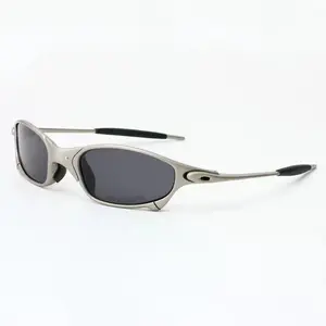 Unisex New Outdoor Metal Sunglasses - Silver Alloy Frame, Polarized Lenses, Fashionable Driving & Sports Eyewear, Polarized Frames
