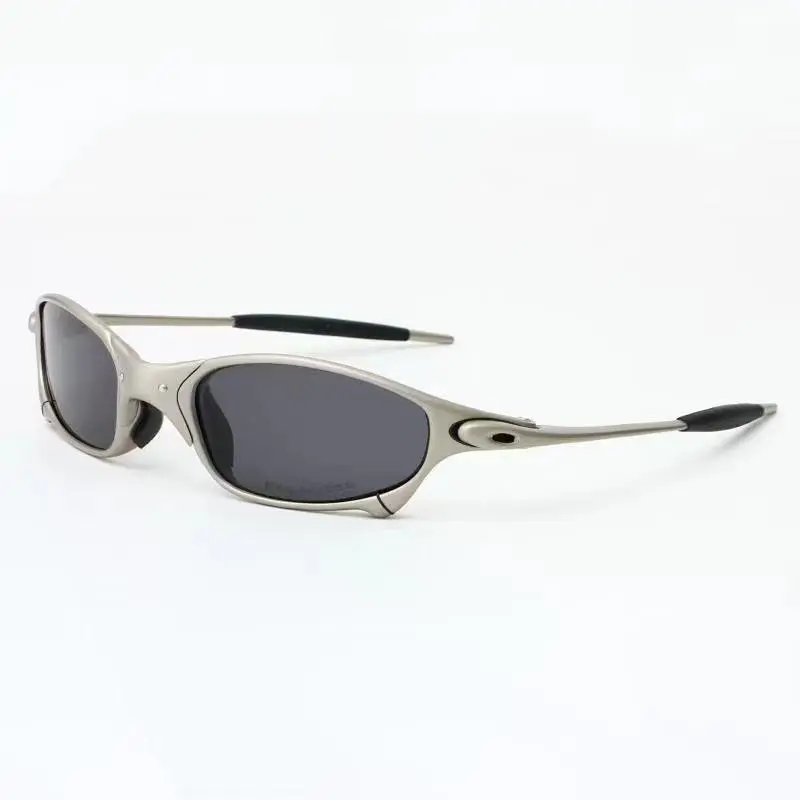 Trendy Sporty Metal Sunglasses with Silver Alloy Frame, Unisex Polarized Lenses for Driving & Outdoor Sports, Sunglasses For Driving, Trendy Sporty Sunglasses