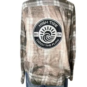 High Tide Logo custom vintage bleached flannels