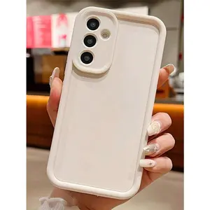 1pc Soft TPU Solid Color Phone Cases, Thick Anti-Drop Lens Protection Covers, Compatible With Samsung Galaxy Series A54/A53/A52(A52S Compatible)/A34(5G)A32(5G)/A14(5G)/A13 5G/A04S/S21/S21U/S22/S22U/S23/S23+/S23U And S24 Series A15/A35(5G)/A55(5G)/A25(5G)