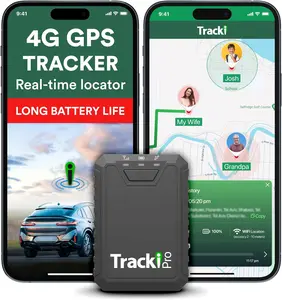 Tracki Pro GPS Tracker for Vehicles Magnetic Waterproof 4G LTE Car Tracker with Long Life Battery Up to 7 Months Unlimited Distance Smart Alerts Hidden Tracking Device